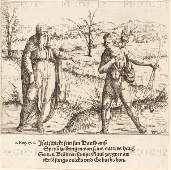 Jesse Sends David to His Brothers and Saul, 1548.