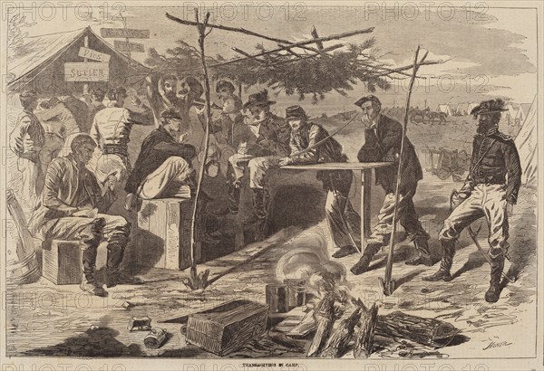 Thanksgiving in Camp, published 1862.