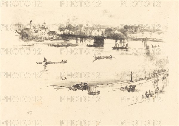 Charing Cross Railway Bridge, 1896.