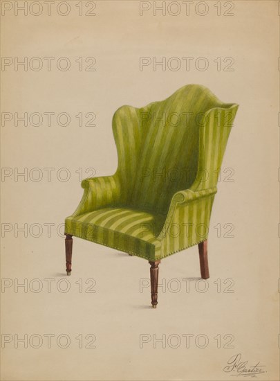 Wing Chair, c. 1936.