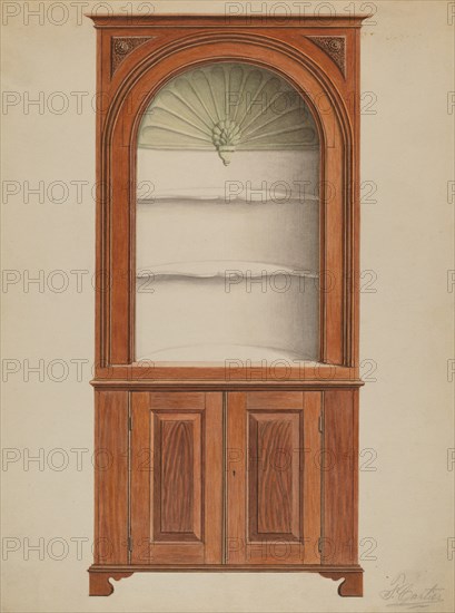 Corner Cupboard, c. 1936.