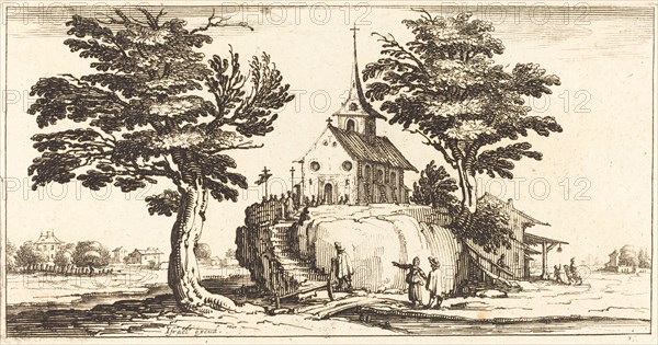 Landscape, in or after 1635.