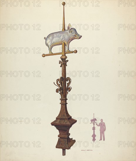 Weather Vane Finial, c. 1941.