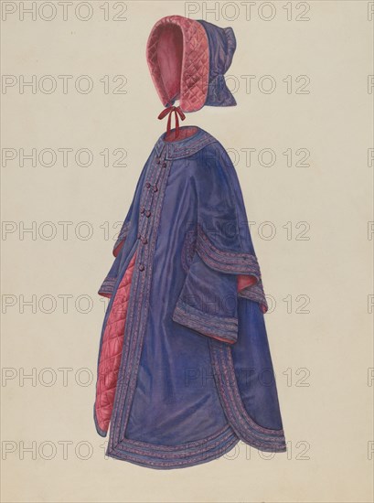 Child's Coat & Bonnet, c. 1941.