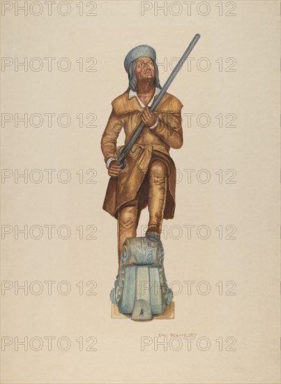 Figurehead: Davy Crockett, 1938.