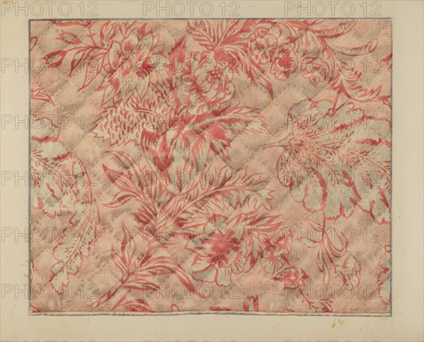 Infant's Quilt (Detail), c. 1937.