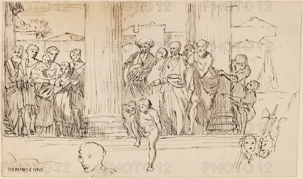 Study after Domenichino, c. 1858.