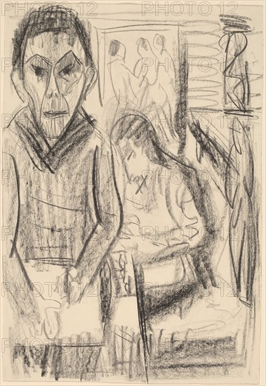 Self-Portrait in the Studio, 1923.