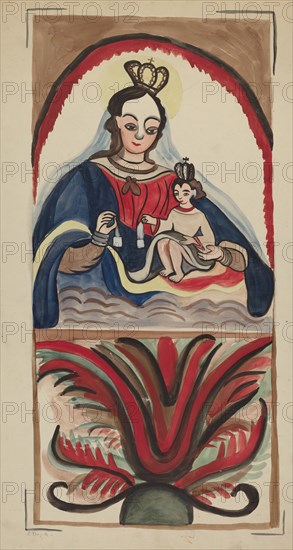 Retablo - Virgin & Child, 1935/1942.