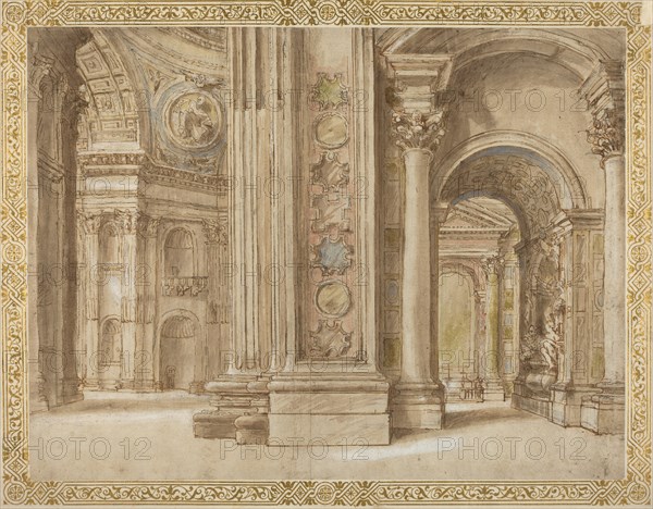 The Interior of Saint Peter's, Rome, first quarter 17th century.