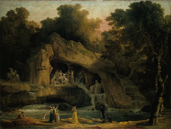 Les Bains d'Apollon à Versailles, 1803. Found in the collection of Musée Carnavalet, Paris.