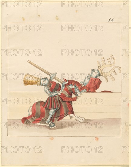 Freydal, The Book of Jousts and Tournament of Emperor Maximilian I: Combats..., Plate 110, c1515. Creator: Unknown.