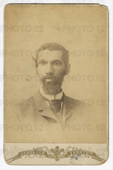 Photograph of a man with a beard, late 19th century. Creator: Louis Janousek.