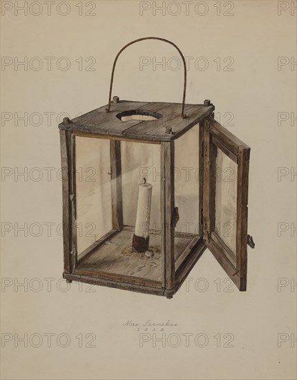 Candle Lantern, 1938. Creator: Max Fernekes.