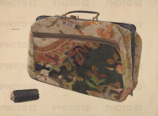 Carpet Bag, c. 1938. Creator: Samuel Faigin.