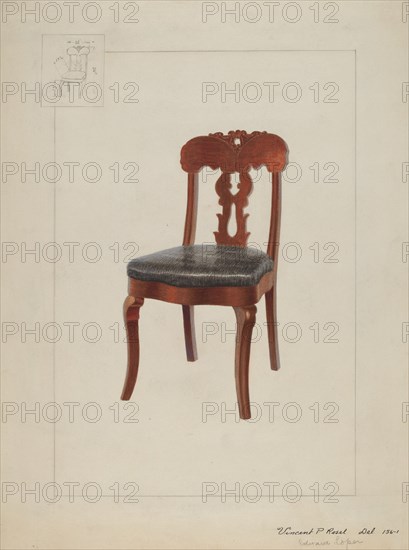 Chair, c. 1937. Creator: Edward L Loper.