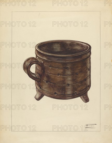 Cheese Pot, c. 1940. Creator: Frank Fumagalli.