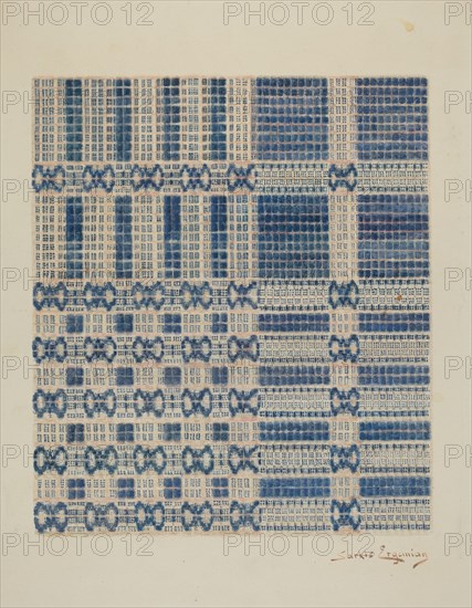 Coverlet, c. 1940. Creator: Sarkis Erganian.