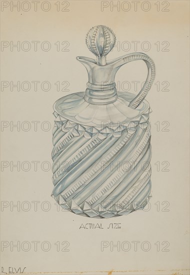 Cruet, c. 1936. Creator: Roberta Elvis.