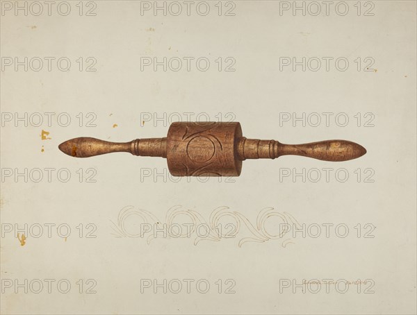 Rolling Pin, c. 1940. Creator: Edward L Loper.