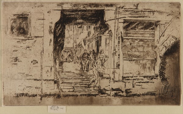 The Fish Shop, Venice, 1879-1880. Creator: James Abbott McNeill Whistler.