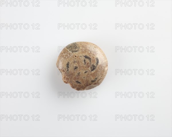 Button bead. One side fragmentary, Ptolemaic Dynasty or Roman Period, 305 BCE-14 CE. Creator: Unknown.