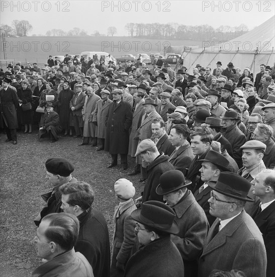 M1, Junction 10, Slip End, Central Bedfordshire, 24/03/1958. Creator: John Laing plc.