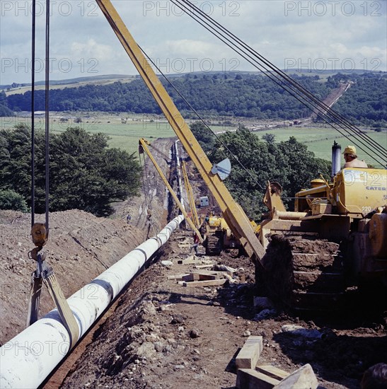 Brampton Gas Pipeline, Cumbria, 07/1975. Creator: John Laing plc.