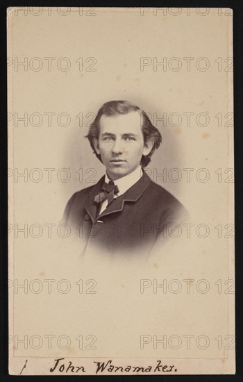 Portrait of John Wanamaker (1838-1922), Between 1864 and 1866. Creator: Charles H Spieler.