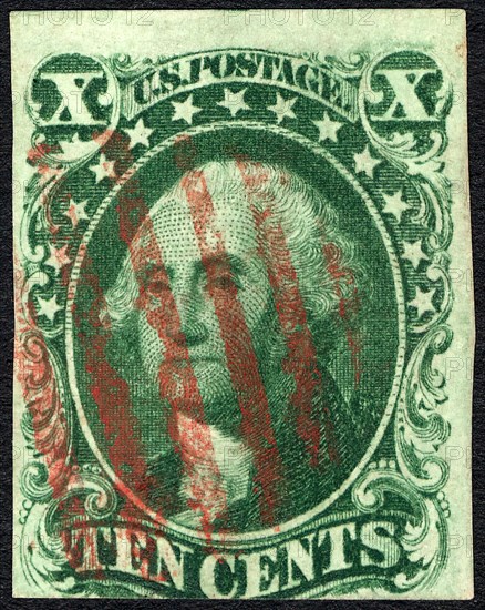 10c Washington single, 1855. Creator: Unknown.