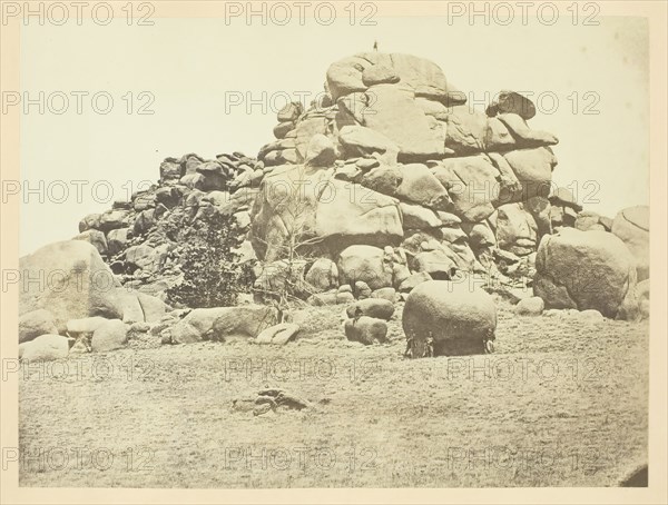 Skull Rock, (Granite) Sherman Station, Laramie Mountains, 1868/69. Creator: Andrew Joseph Russell.