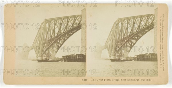 The Great Forth Bridge, Near Edinburgh, Scotland, 1891. Creator: BW Kilburn.