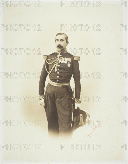 Untitled [French officer], 1857. Creator: Gustave Le Gray.