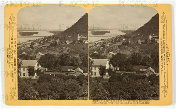 Down the river from the Bluff at Reed's Landing, 1889. Creator: Henry Hamilton Bennett.