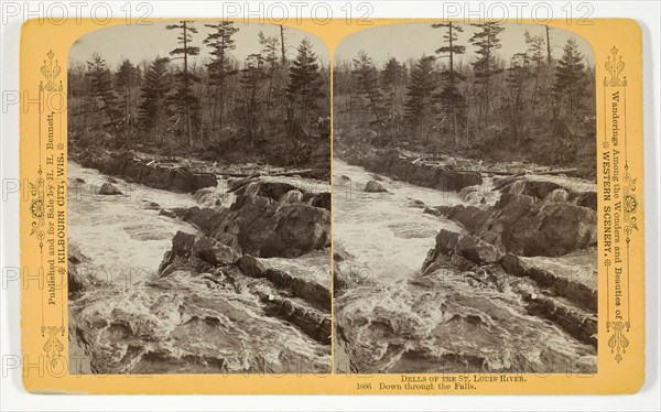 Down through the Falls, 1889. Creator: Henry Hamilton Bennett.