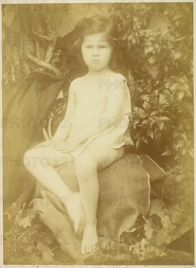 George Duckworth (Study for the Infant Saint John), 1872. Creator: Julia Margaret Cameron.