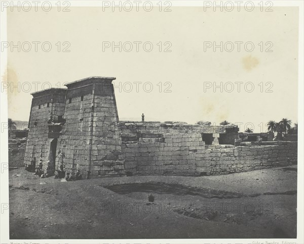 Karnak, Temple de Khons; Thèbes, 1849/51, printed 1852. Creator: Maxime du Camp.