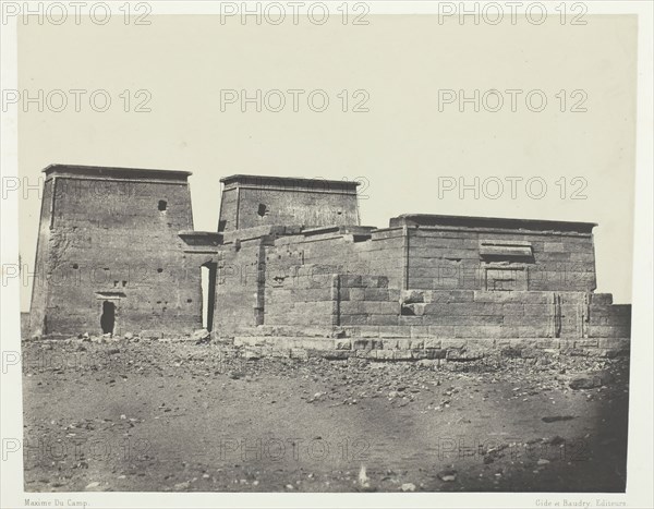 Temple De Dakkeh (Ancienne Pselcis); Nubie, 1849/51, printed 1852. Creator: Maxime du Camp.