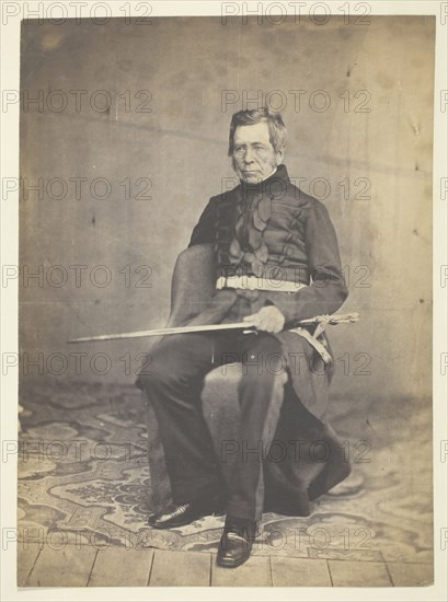 Sir Jno Fox Burgoyne (1782-1871), Field Marshal, Taken at the Crimea, 1855. Creator: Roger Fenton.