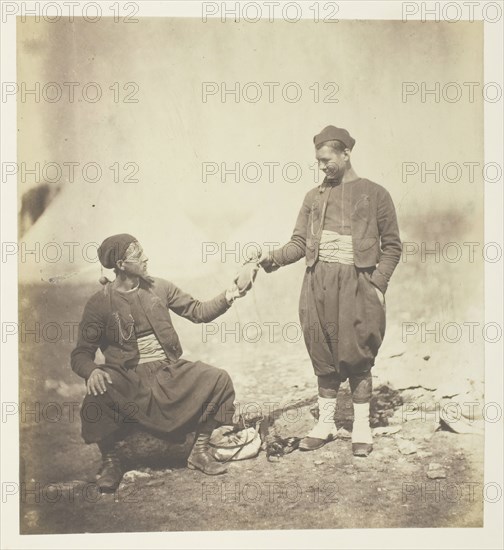 Zouaves, 1855. Creator: Roger Fenton.