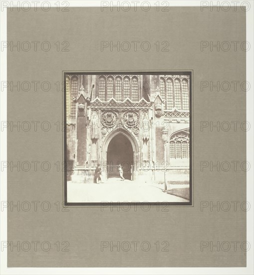 King's College Chapel, Cambridge, South Entrance, c. 1845. Creator: William Henry Fox Talbot.