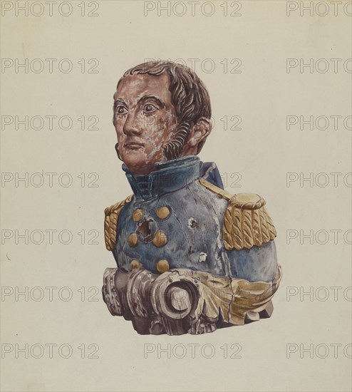 Figurehead: Naval Officer, 1935/1942. Creator: Rosamond P Gray.