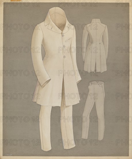 Coat and Trousers, c. 1937. Creator: Creighton Kay-Scott.