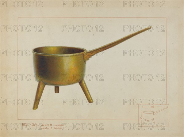 Pot with Legs, c. 1937. Creator: Irene Lawson.