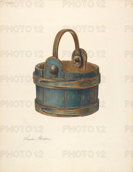 Wooden Bucket, c. 1939. Creator: Charles Garjian.