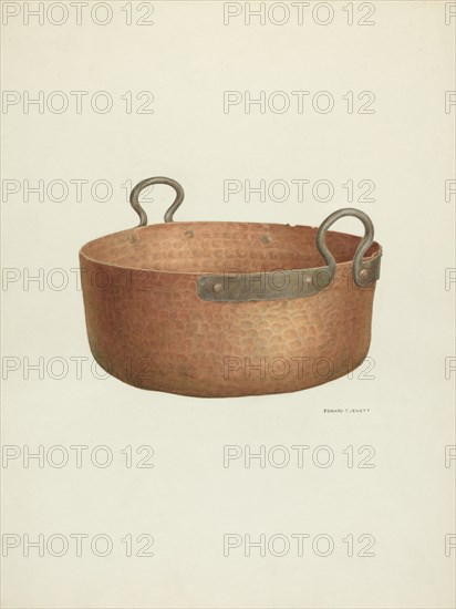 Copper Vat, c. 1940. Creator: Edward Jewett.