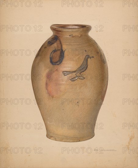 Jar, c. 1938. Creator: George Loughridge.