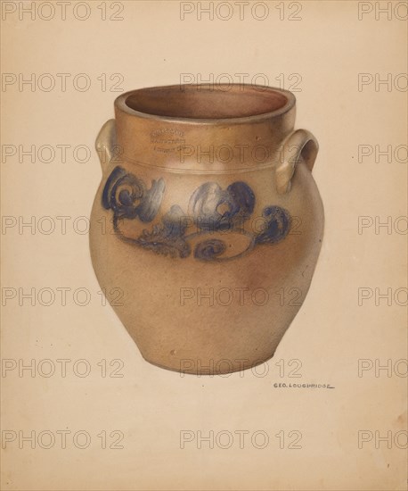 Jar, c. 1938. Creator: George Loughridge.