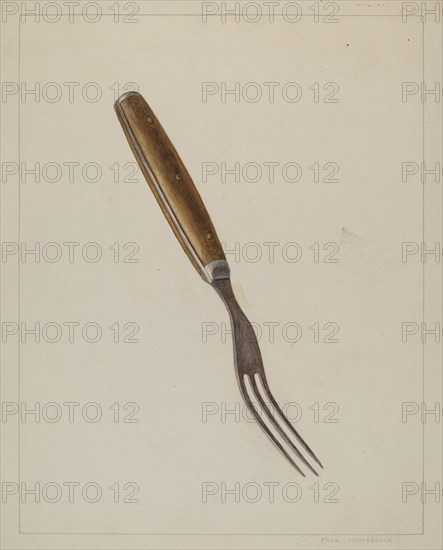 Steel Fork, c. 1938. Creator: Fred Hassebrock.