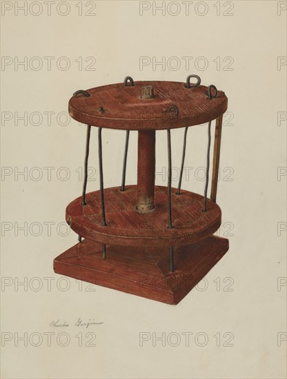 Spool Rack, c. 1939. Creator: Charles Garjian.